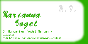 marianna vogel business card
